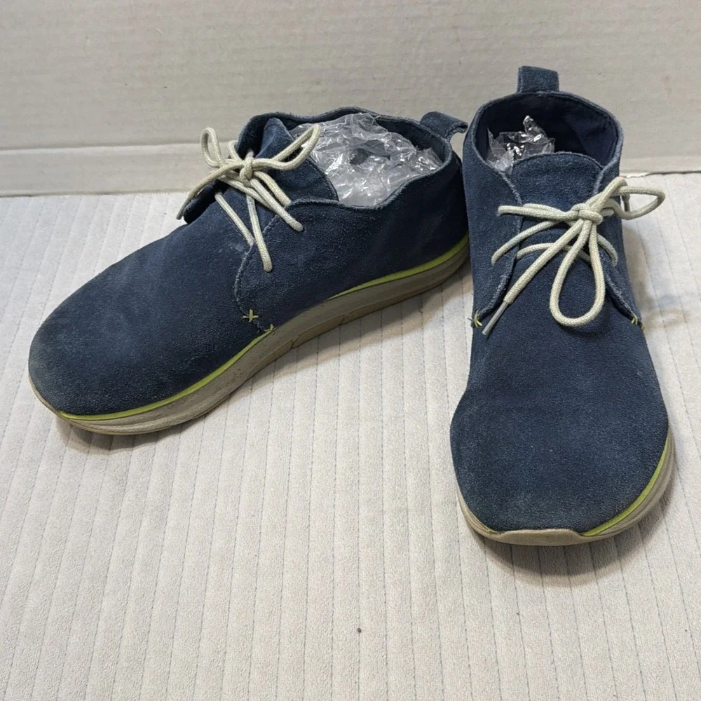 Altra Desert Boot Size 8.5 Blue Suede Mid Chukka Shoes Hiking Casual